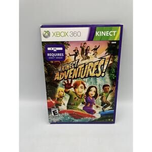 Kinect Adventures (Microsoft Xbox 360) Complete W/ Manual In Cardboard Sleeve